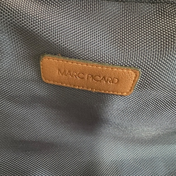 Marc Picard Leather and Soft Canvas Tote - Picture 3 of 3